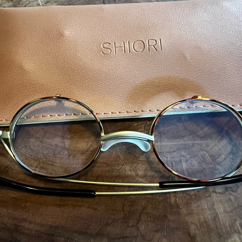 One of a kind Shiori Mens Flat folding glasses made in Japan
